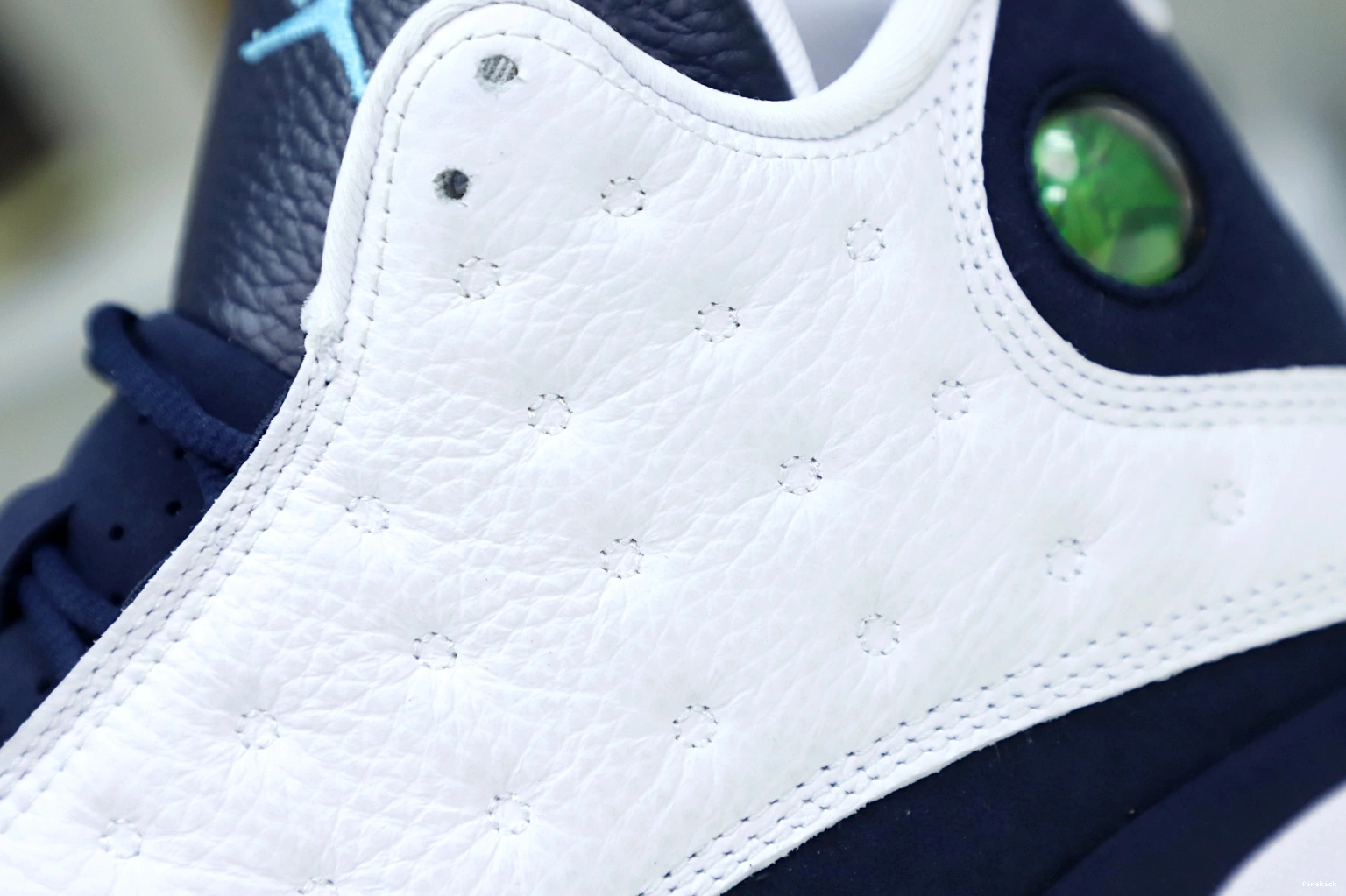 AIR RETRO JORDAN BLUE 414571-144 POWDER OBSIDIAN WHITE 13 0213